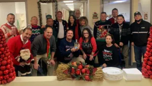 CVBS team at its annual holiday office party