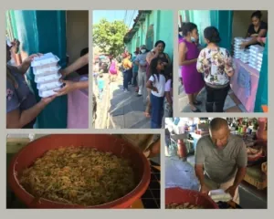 Collage from the CVBS annual Thanksgiving contribution in El Salvador